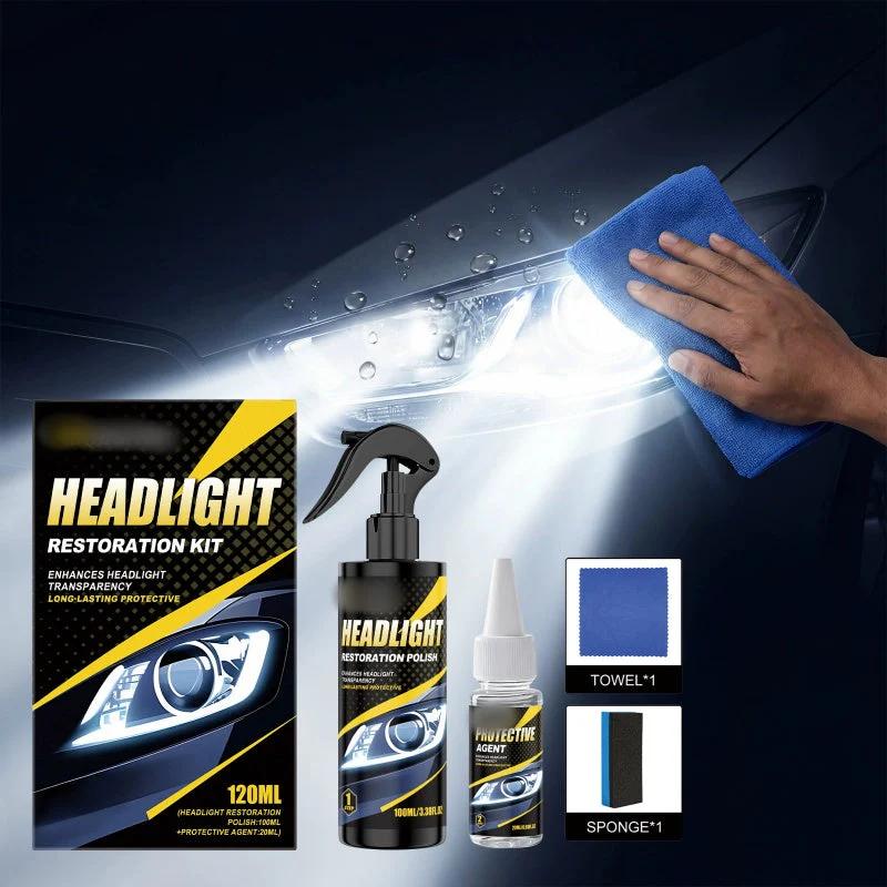 🚗🔥 BUY 1 GET 1 FREE🔥Car Headlight Restoration Kit, Remove Yellowing & Haze, Restore Clear Shiny Headlights✨