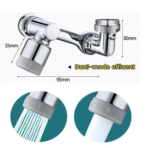 🔥Buy one get one free🚰 1080° Omni Rotation! Robotic Arm Faucet Extender Stop Water Splashing