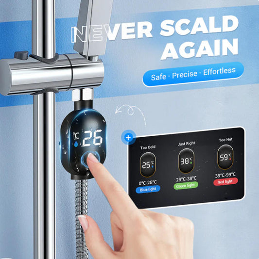 Shower thermometer - Instant digital display, waterproof and easy to install, ensuring shower safety.