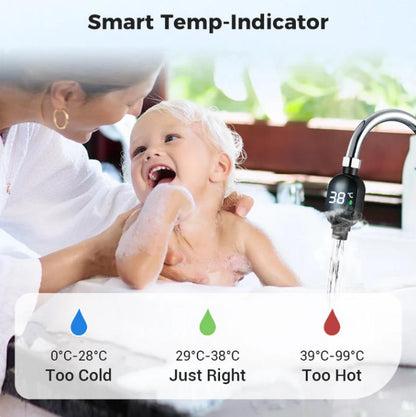 Shower thermometer - Instant digital display, waterproof and easy to install, ensuring shower safety.