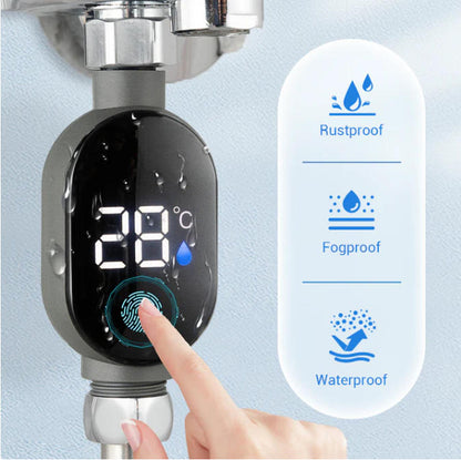 Shower thermometer - Instant digital display, waterproof and easy to install, ensuring shower safety.