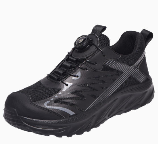 Steel Toe & Puncture-Proof Wide Toe Work Shoes, Non-blister Comfortable Safety Boots