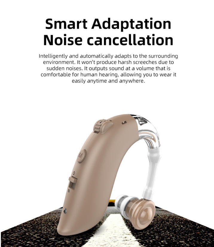 🔥Rechargeable BTE Hearing Aid｜Crystal Clear Sound for Elderly & Hearing Impaired