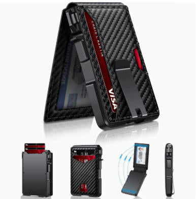 🔥RFID Anti Skimming | Ultra Slim Metal Card Wallet for Men