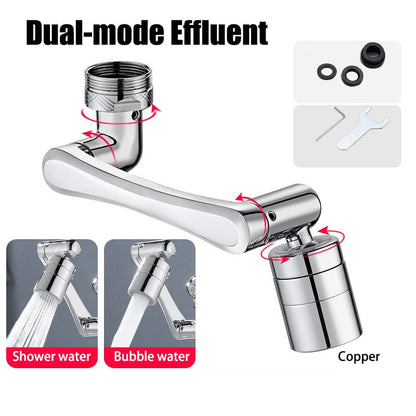 🔥Buy one get one free🚰 1080° Omni Rotation! Robotic Arm Faucet Extender Stop Water Splashing