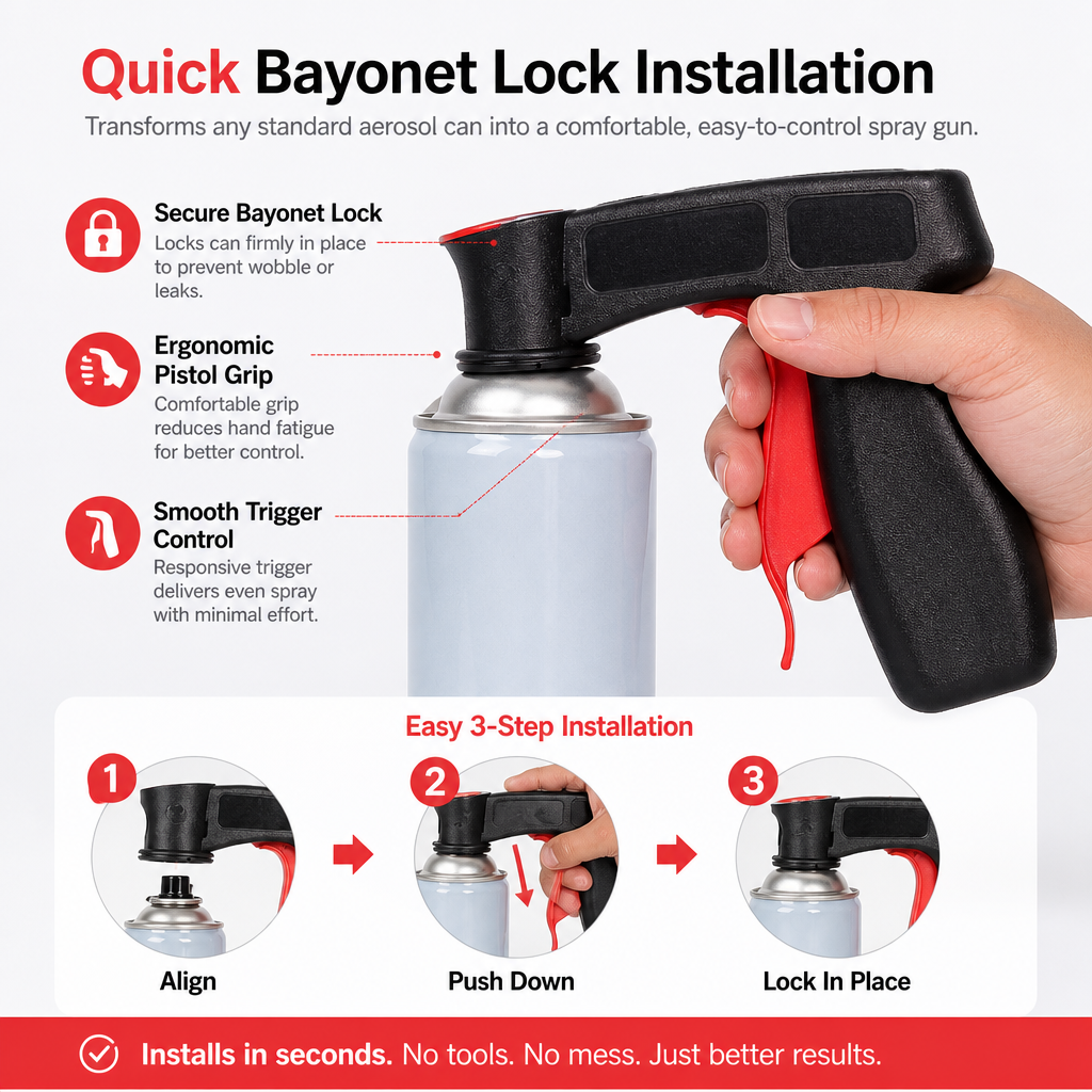 🔥Buy 1 Get 1 Free - Portable Spray Can Trigger Handle