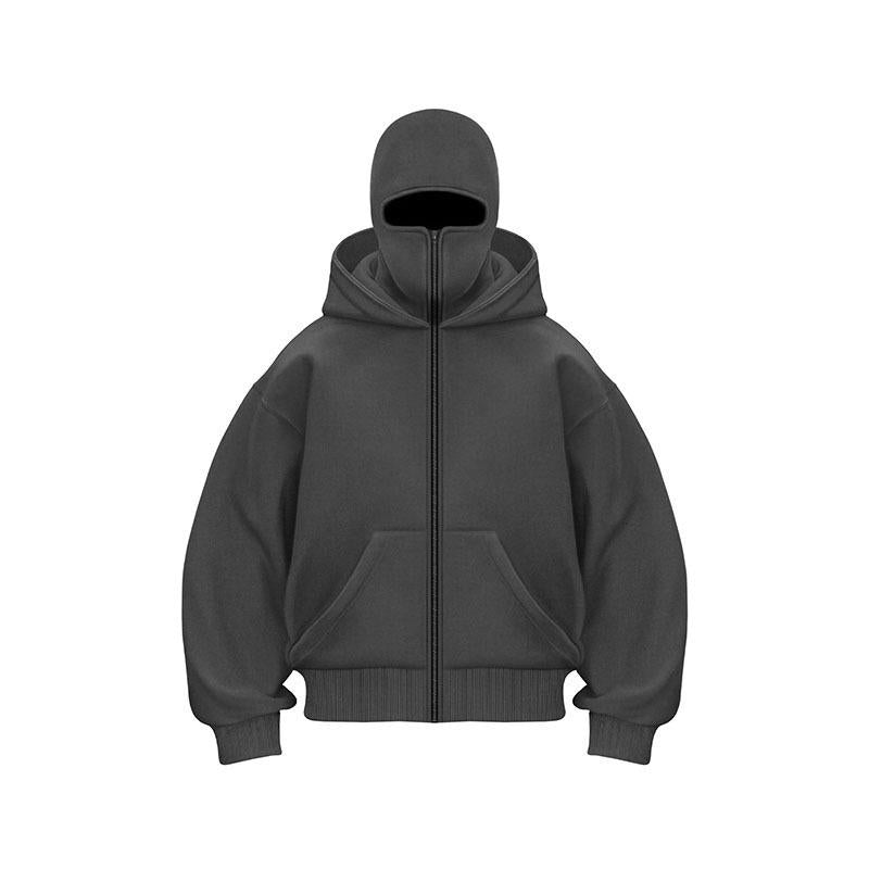 📢 Last Day Sale 56% OFF💥❄️Men’s Balaclava Zip Hoodie for Winter Sports Streetwear and Cold Weather Training