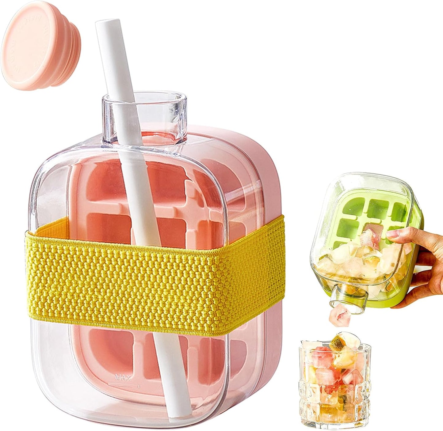 🧊2-in-1 Ice Cube Water Bottle – Make Ice Inside Your Bottle Anytime