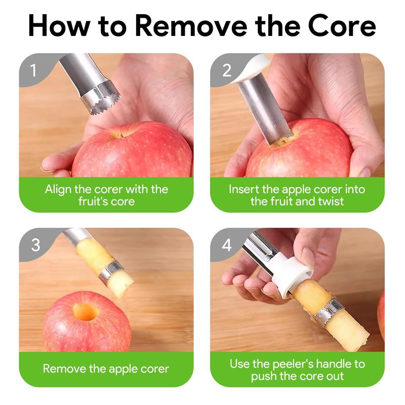 🍎2-in-1 Apple Corer & Peeler – The Kitchen Gadget Everyone Is Obsessed With