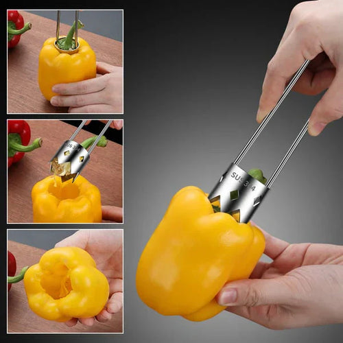 🍎🥬Rozsdamentes acél magkiemelő