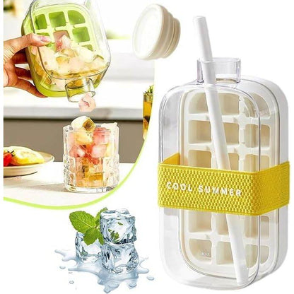 🧊2-in-1 Ice Cube Water Bottle – Make Ice Inside Your Bottle Anytime