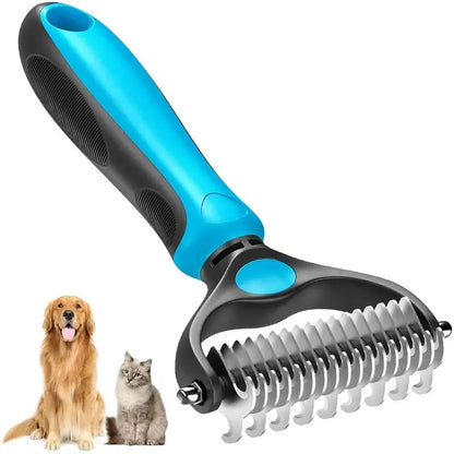 🐾 Double-Sided Pet Grooming Brush For A Cleaner Home & Happier Pets