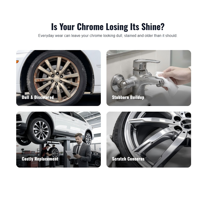 ✨Buy one get one free🚗Metal Chrome Polish & Restorer Paste with Brush