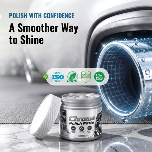 ✨Buy one get one free🚗Metal Chrome Polish & Restorer Paste with Brush