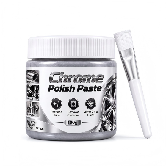 ✨Buy one get one free🚗Metal Chrome Polish & Restorer Paste with Brush