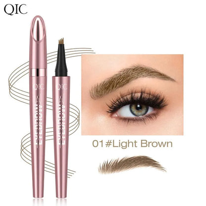 ✨4‑Tip Micro Brow Pen | Waterproof Long‑Lasting Liquid Eyebrow Pen