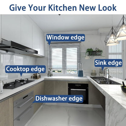 ✨Waterproof Caulk Tape Fills Ugly Gaps in Minutes and Makes Your Kitchen & Bathroom Look Clean Like Brand New.