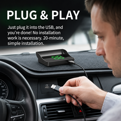 📟 GPS Head-Up Display with Real-Time Digital Speed Display