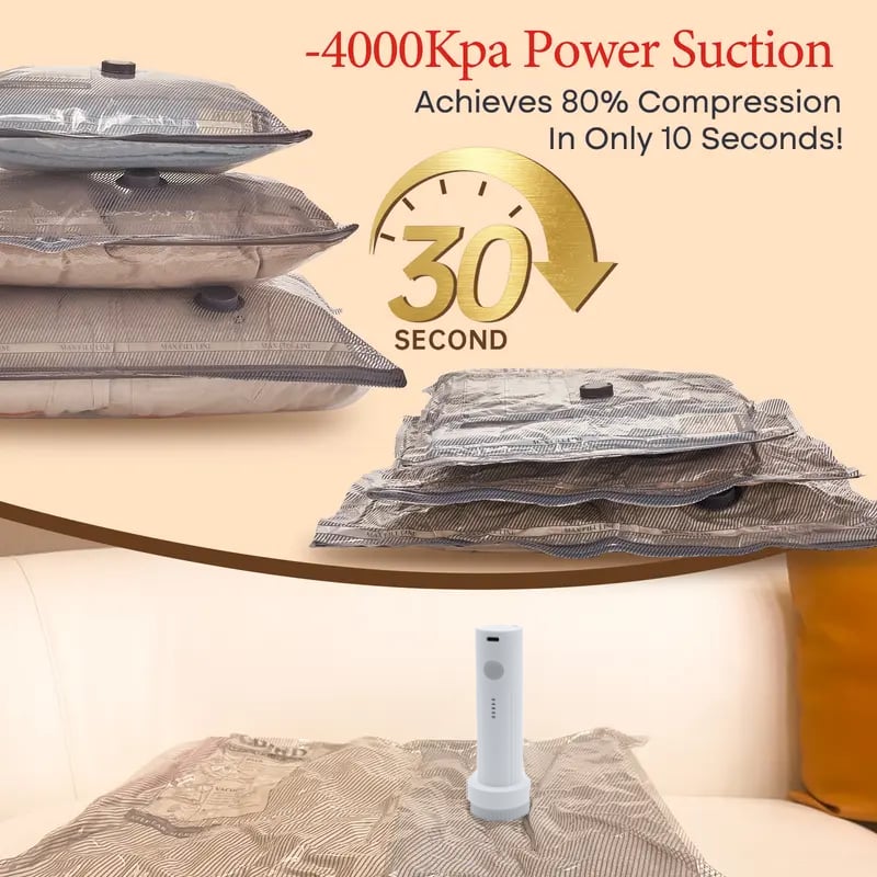 🕒 Limited time offer! 50% OFF⏳✨ X7 Cordless Travel Vacuum Bag