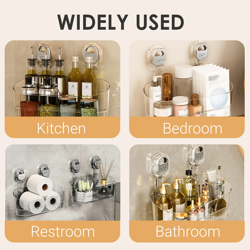 🔥New Upgrade 🍃Hot Sale 50% Off🔥Suction Cup Storage Rack with Drain Hole【Factory direct sales】