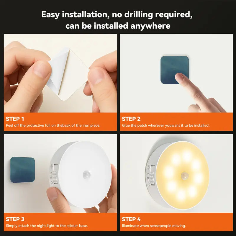 Motion Sensor Night Light ✨ Lights Up When You Come