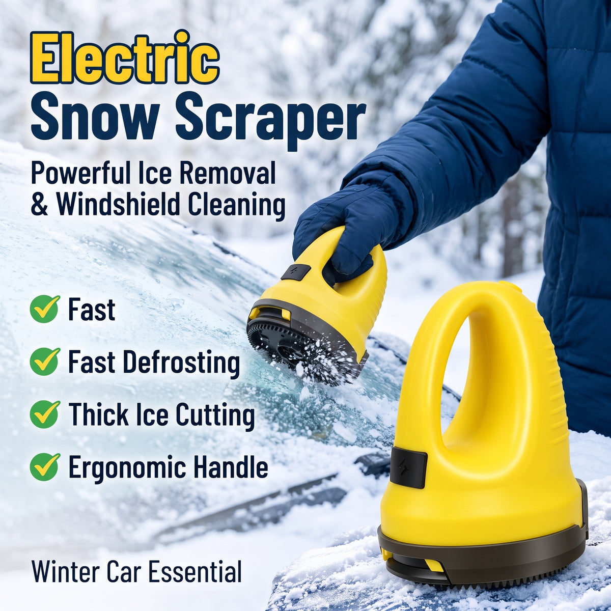 🔥50%OFF❄️🚗Cordless Electric Ice Scraper for Car Windows