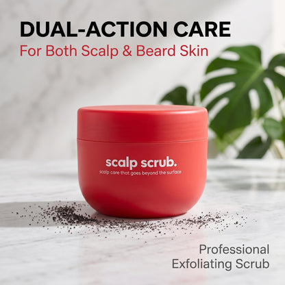🔥 Professional-Grade Exfoliating Scrub—A 2-in-1 Treatment For The Scalp And The Skin Beneath The Beard.