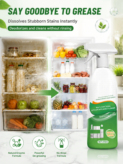 🔥 The high-efficiency kitchen cleaner delivers powerful deep cleaning, removing dirt, grease buildup, and stains in seconds.