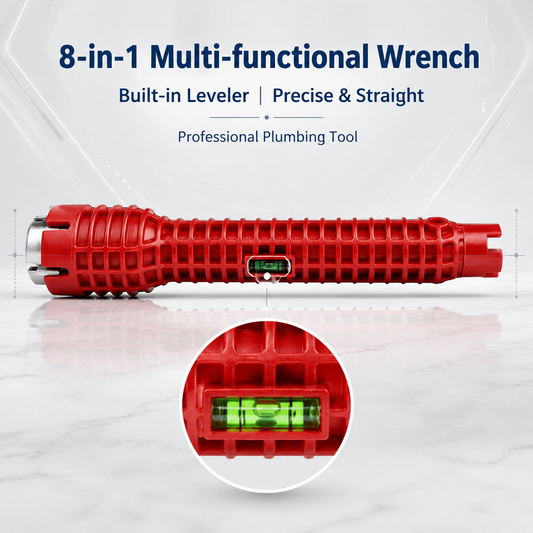 🔥 Multi-Functional 8-in-1 Sink Wrench – The Ultimate Plumbing Tool for Tight Spaces & Easy Home Repairs 🔧🚰