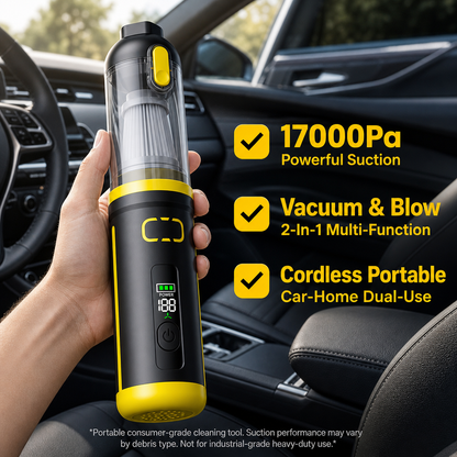 🥳2026 HOT SALE 50% OFF!🥳💞50K+ SOLD! 🚗💨  Portable Handheld Car Vacuum – Includes a variety of interchangeable nozzles🛡️✅