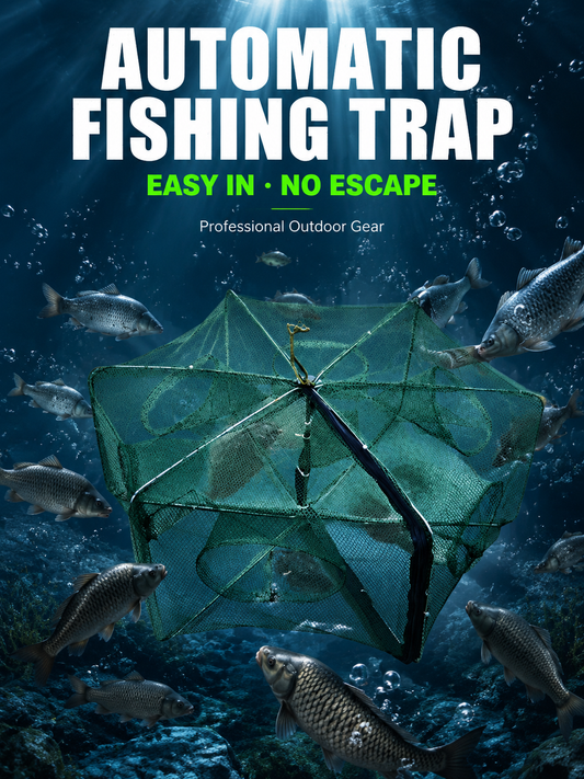 🦐🦀Automatic Foldable Fish Catcher – The Smart Trap for Bigger Catches! 🎣✨