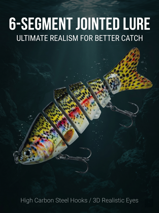 🔥5-piece set of 6-section multi-joint lures | Realistic swimming action to help you catch big fish