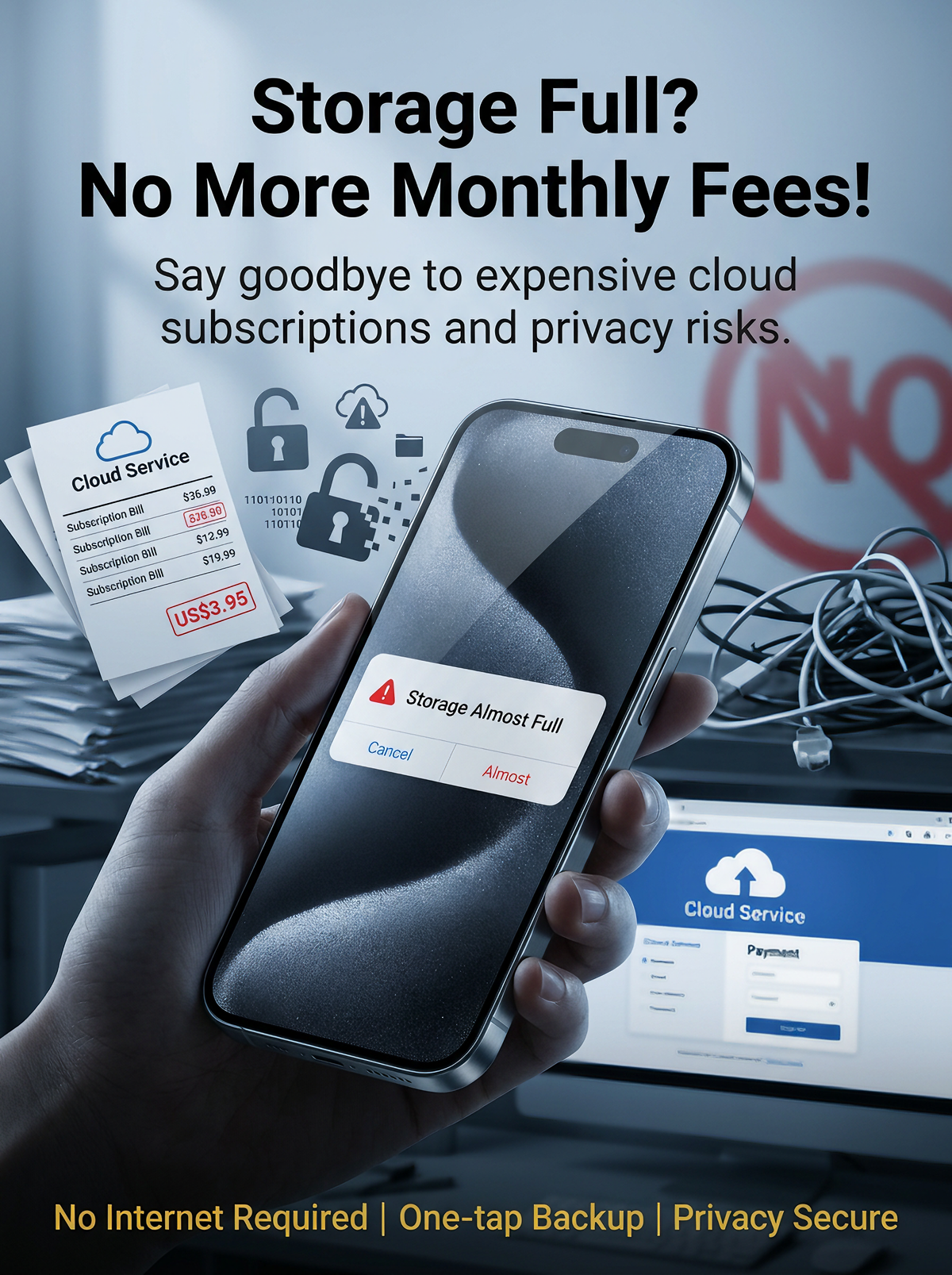 1TB Phone Flash Drive | Save Thousands of Photos & Videos