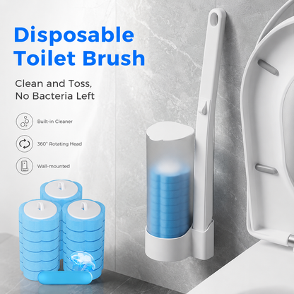 🔥 50K+ SOLD! Hands-Free Disposable Toilet Cleaning Brush – Cleaner, Faster & More Hygienic 🚽✨