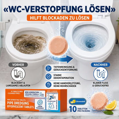 🚿 Schnell wirkende Brausetabletten zur Abflussreinigung – Beseitigt sofort hartnäckige Verstopfungen und Gerüche.