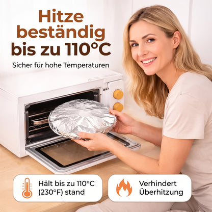 🔥Wiederverwendbare, isolierende Lebensmittelabdeckungen aus Aluminiumfolie – Halten Sie Speisen warm, frisch und geschützt