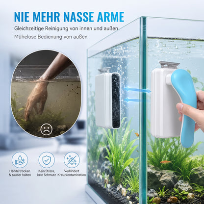🐠 Halten Sie Ihr Aquarium Kristallklar mit Diesem Leistungsstarken Magnetischen Scheibenreiniger