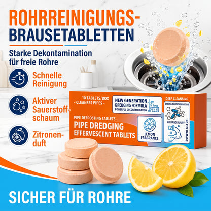 🚿 Schnell wirkende Brausetabletten zur Abflussreinigung – Beseitigt sofort hartnäckige Verstopfungen und Gerüche.