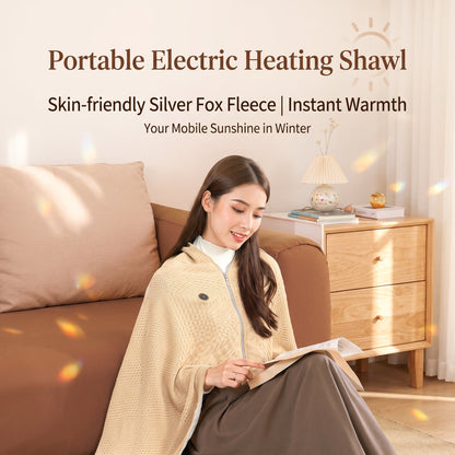 🔥 Free Shipping,Last Day 50% Off!🔥Portable USB Electric Heated Blanket Perfect for Outdoors or the Office. Use as a Single-Person Throw, Wrap, or Lap Blanket.