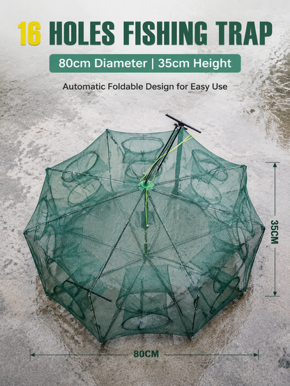 🦐🦀Automatic Foldable Fish Catcher – The Smart Trap for Bigger Catches! 🎣✨