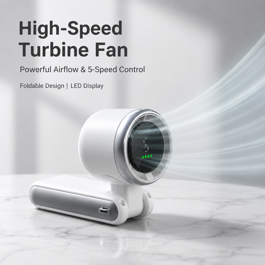✨Beat the Heat Anywhere with the Powerful 3-In-1 Mini Turbo Fan