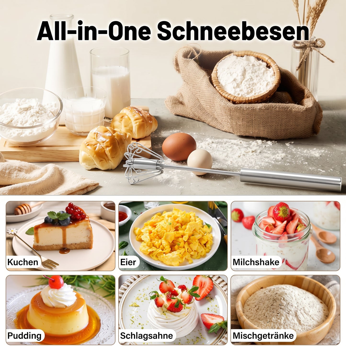 🔥Automatischer Edelstahlmixer – Kein Stromanschluss erforderlich, schnelles und einfaches Mischen