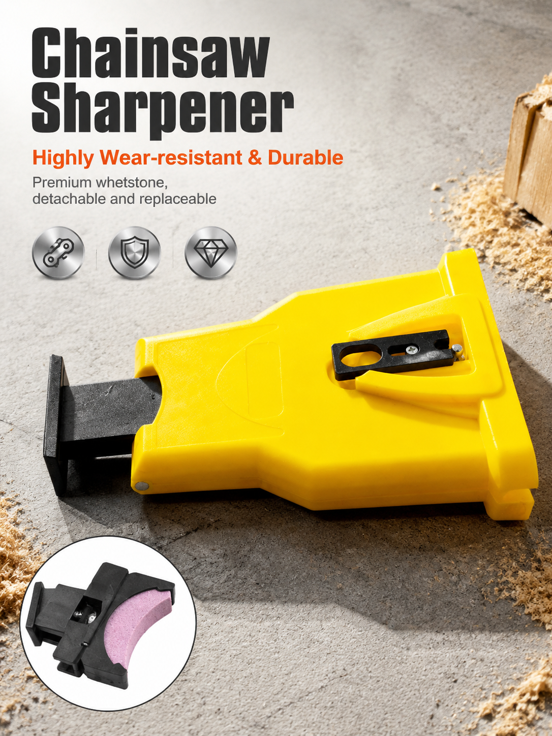 🔥Universal chain sharpener, quickly sharpens chainsaw teeth