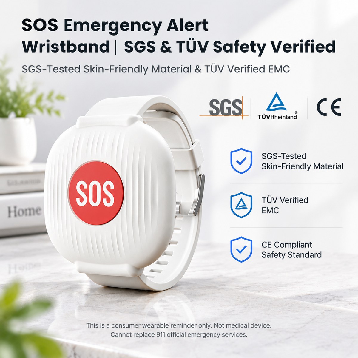 💥50% OFF 🆘 Elderly SOS Emergency Call Wristband
