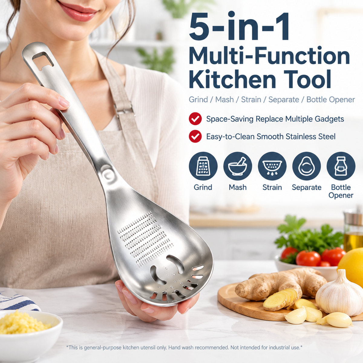 💥Buy 1 Get 1 Free 🥄Multi-Purpose Stainless Steel Food Prep Spoon