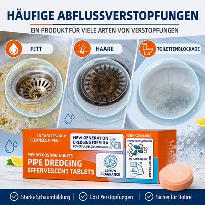 🚿 Schnell wirkende Brausetabletten zur Abflussreinigung – Beseitigt sofort hartnäckige Verstopfungen und Gerüche.