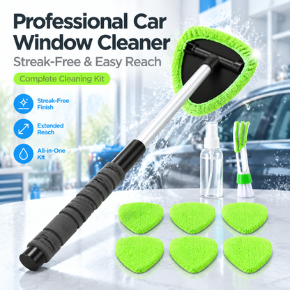 🚗8Pcs Car Window Cleaning Tool Set | Windshield Glass Cleaner & Squeegee Kit