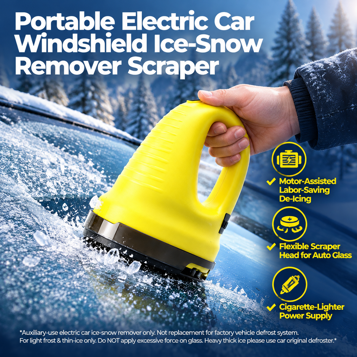 💥Last day: 50% off 🚗Cordless Electric Ice Scraper for Car Windows