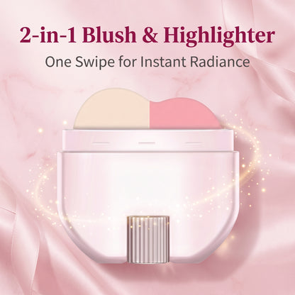 🌸Buy 2 Get 1 Free - 2-in-1 Blush & Highlighter Stick - Instantly Sculpt Your Cheekbones For A Professional-Looking Glow.