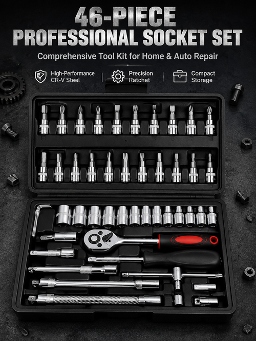 🔥46 IN 1 Ratchet Socket Kit | Veteran Mechanic Pick for All Repair Work